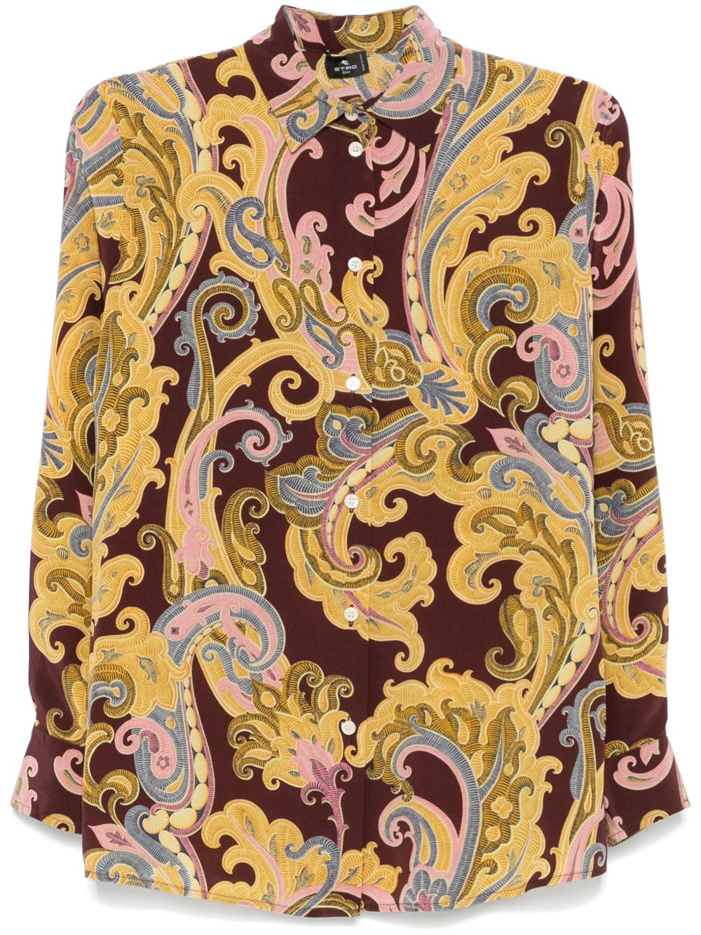 ETRO 图案印花衬衫 - 红色