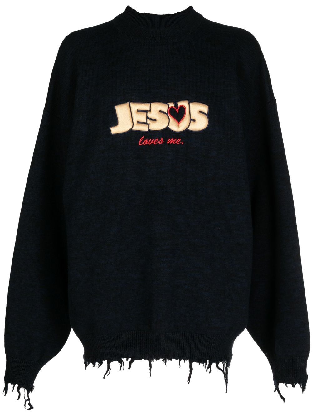 VETEMENTS 图案印花毛衣 - 黑色
