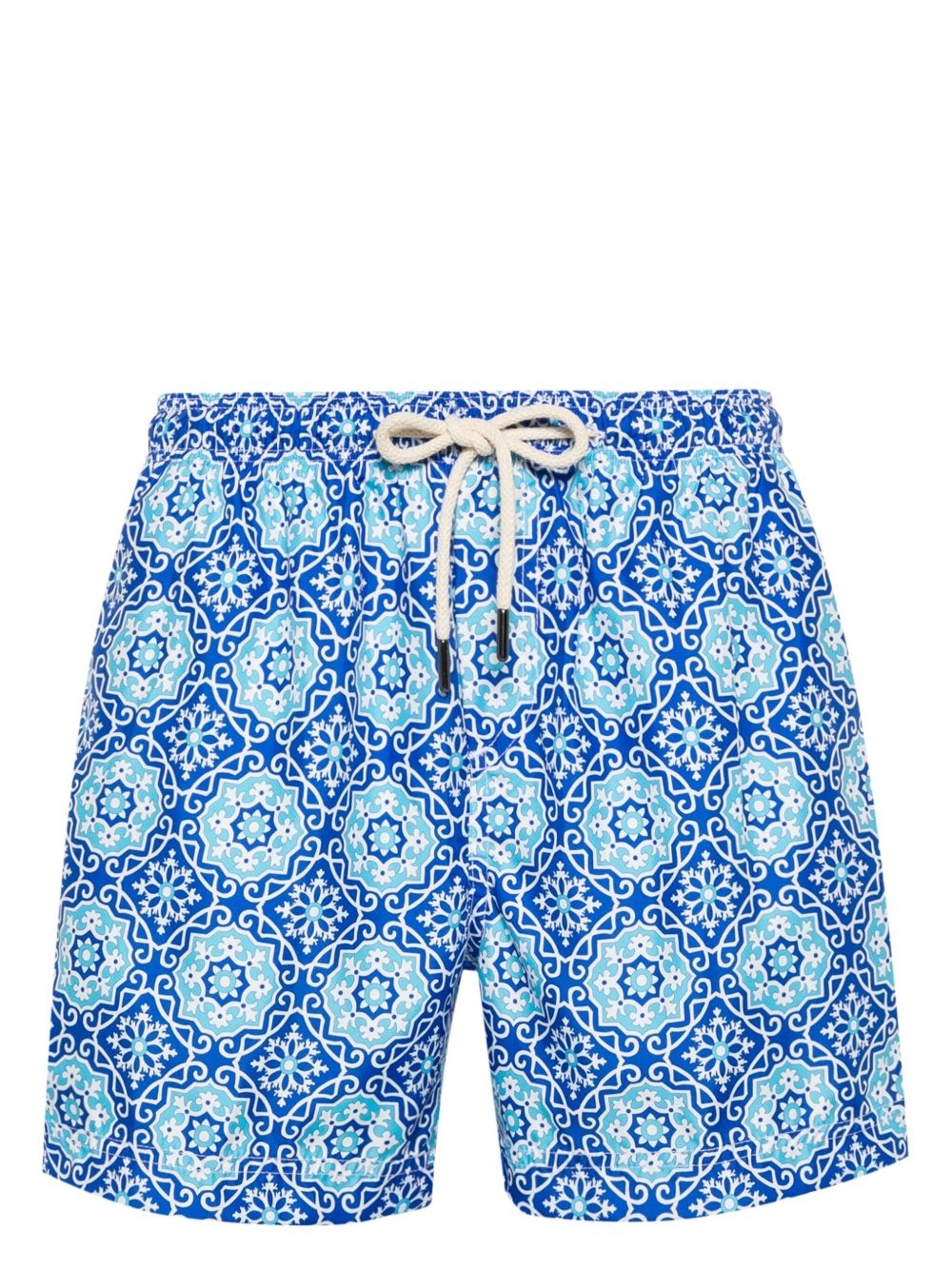 PENINSULA SWIMWEAR Filicudi Mediterranean 图案泳裤 - 蓝色