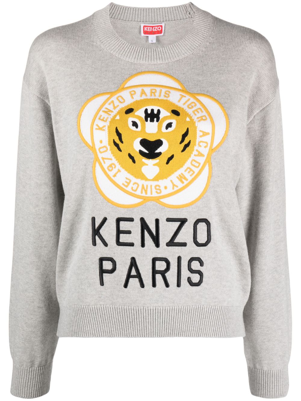 Kenzo Tiger Academy 羊毛混纺毛衣 - 灰色