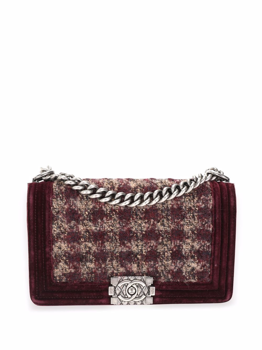 CHANEL Pre-Owned Paris-Édimbourg Boy Chanel 中号单肩包（典藏款） - 红色