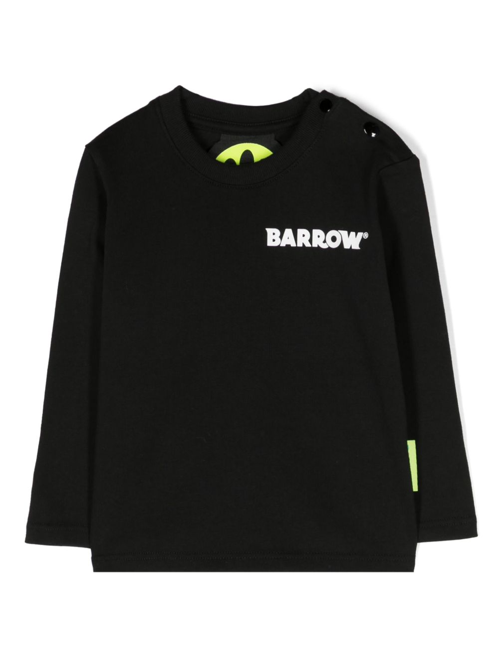 Barrow kids logo印花棉T恤 - 黑色