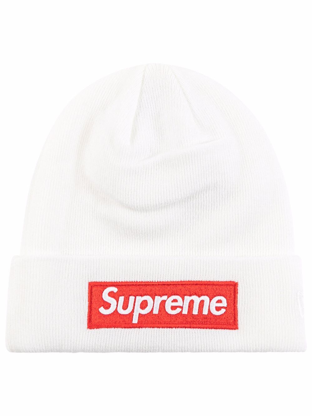 Supreme New Era 盒形logo套头帽 - 白色