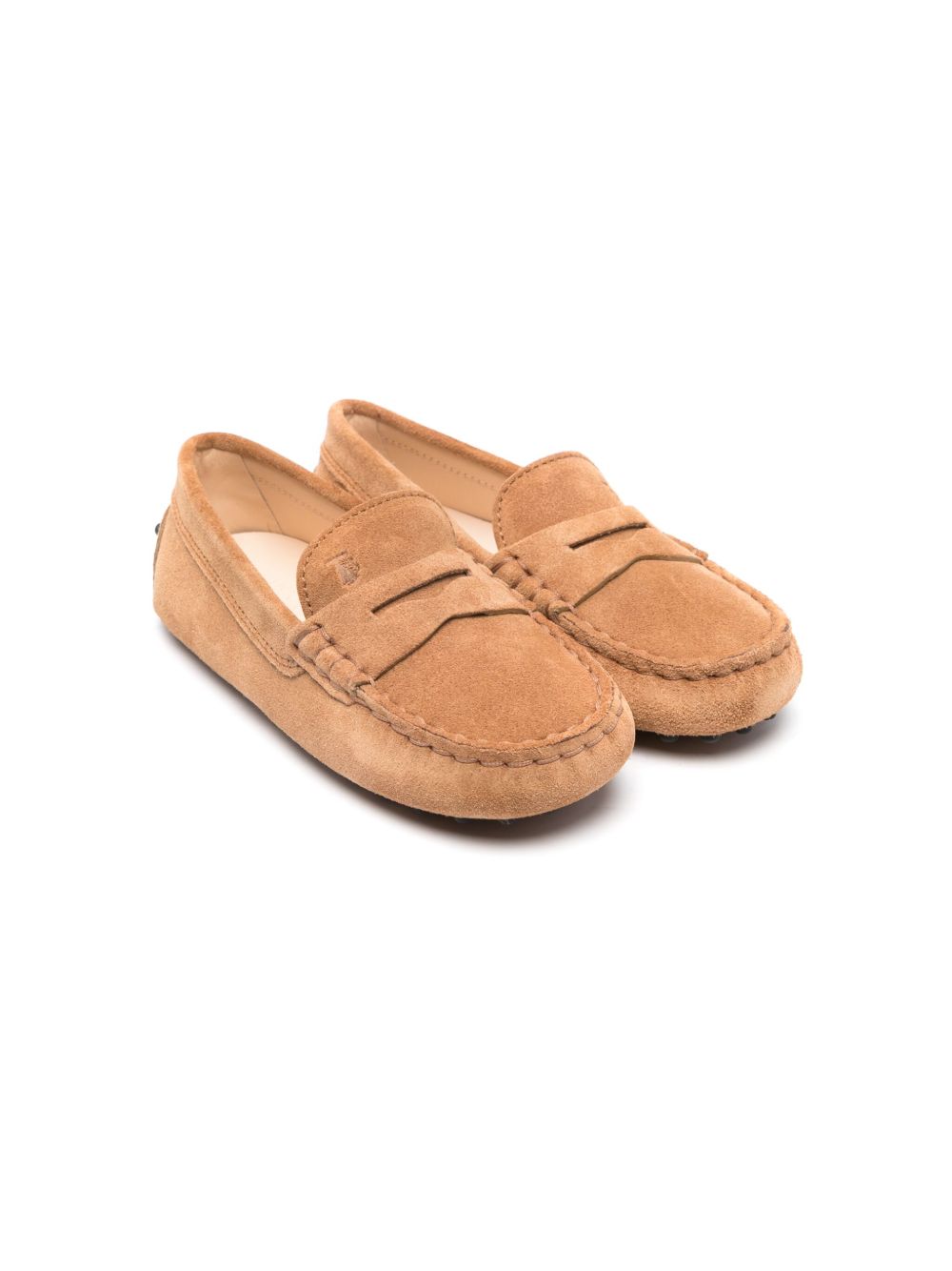 Tod's Kids Gommino 绒面皮乐福鞋 - 中性色