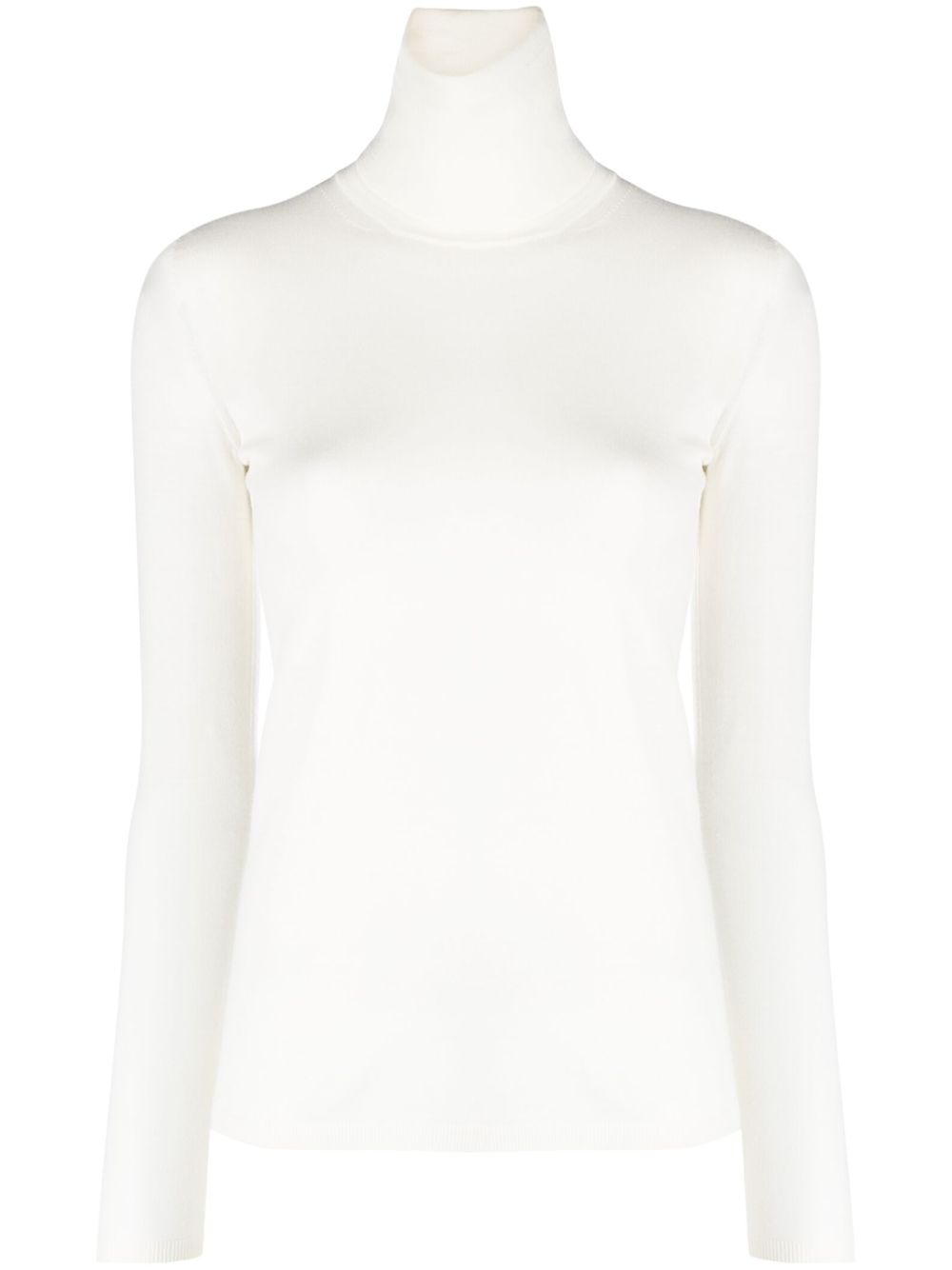 Max Mara 初剪羊毛高领毛衣 - 白色