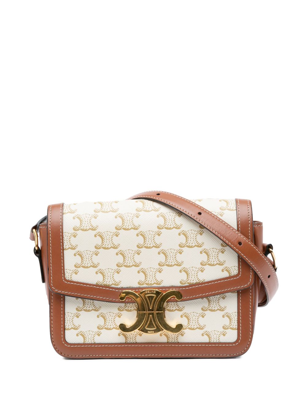 Céline Pre-Owned Teen Triomphe 斜挎包（2021年典藏款） - 褐色
