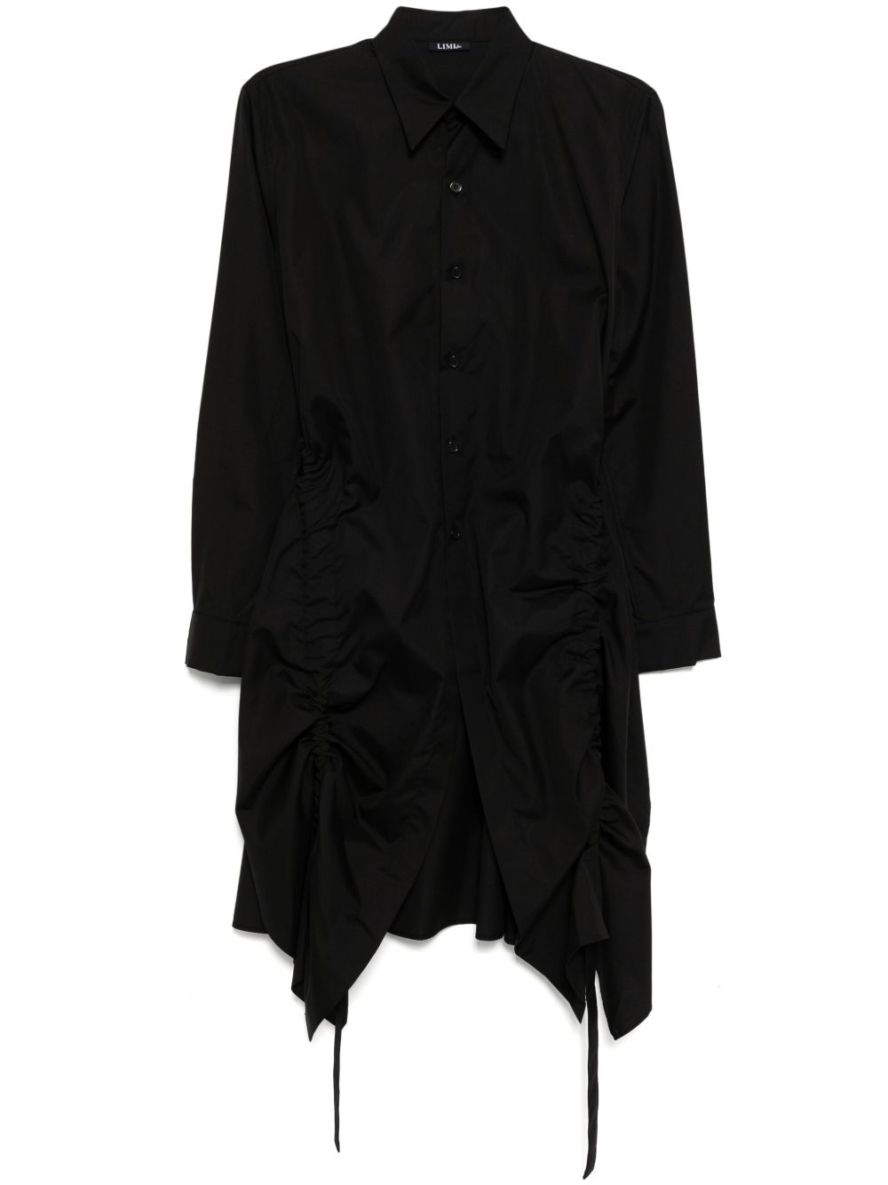 Yohji Yamamoto 松紧衬衫 - 黑色