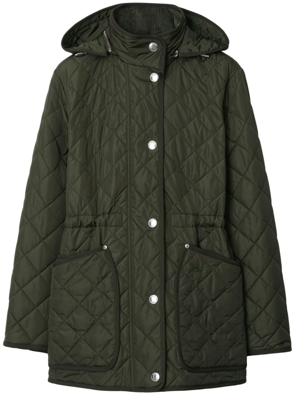 Burberry 绗缝夹克 - 绿色