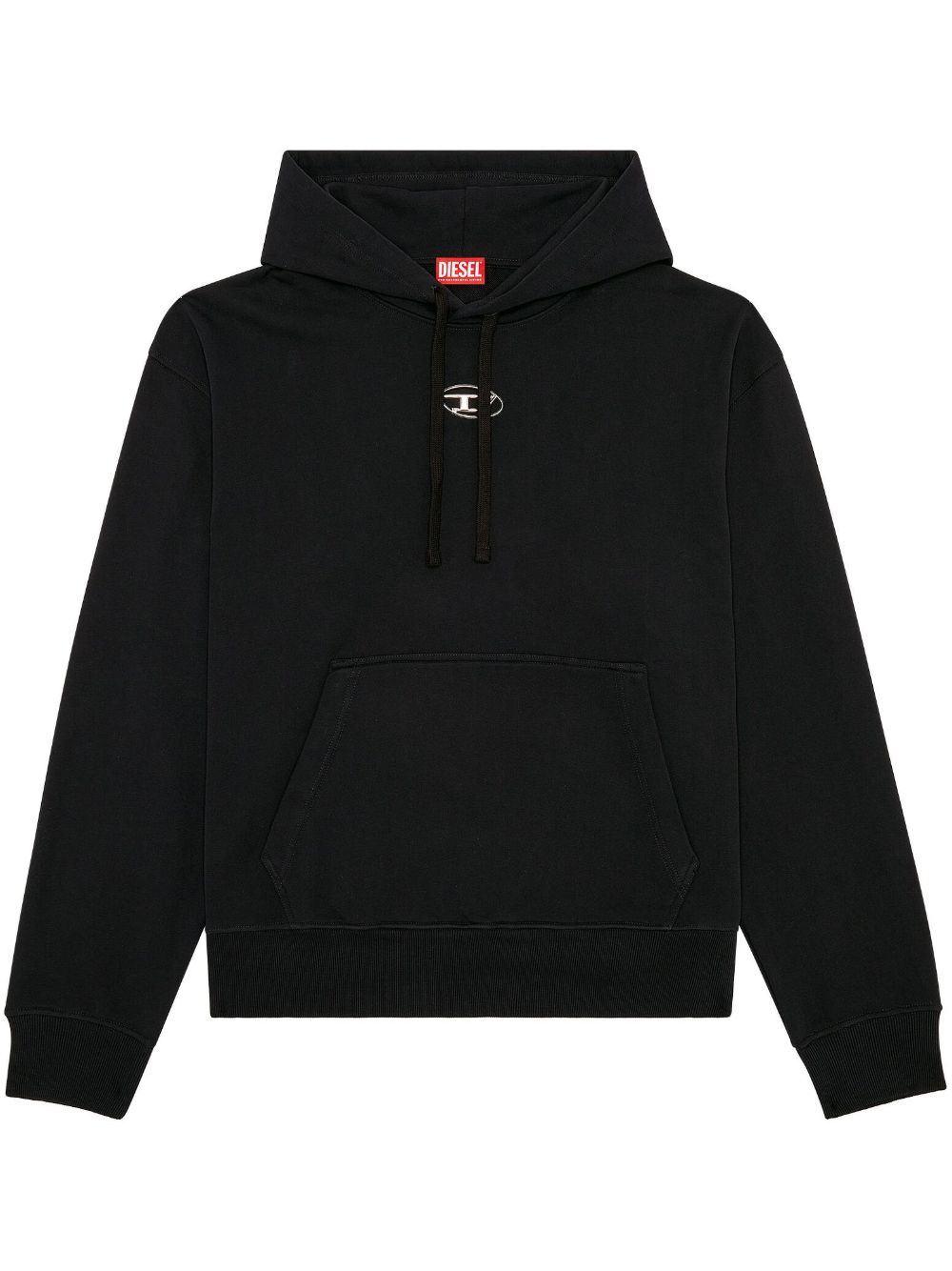 Diesel S-Macs-Od 棉连帽衫 - 黑色