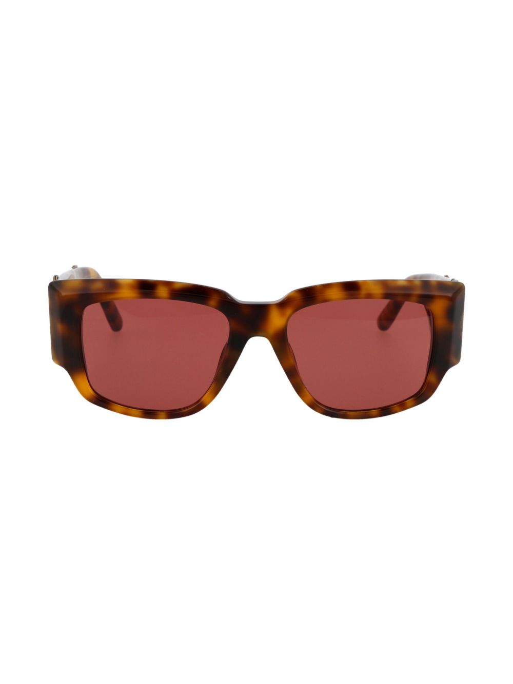 Palm Angels Eyewear Laguna 长方形框太阳眼镜 - 褐色