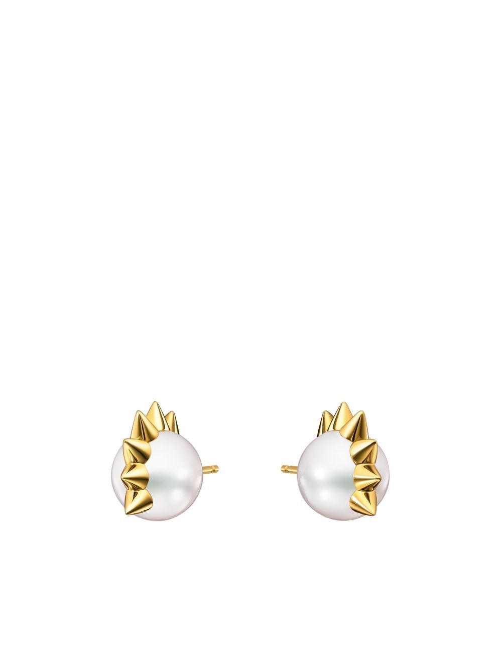 TASAKI 18K黄金 Collection Line Danger Spike 耳环 - 金色