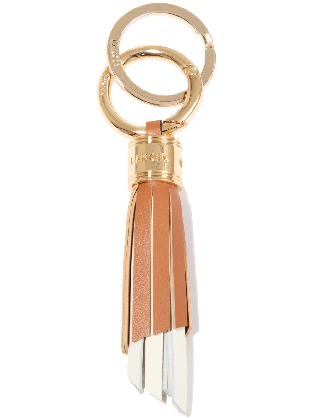 Lancel Tassel 中号皮质钥匙扣 - 中性色