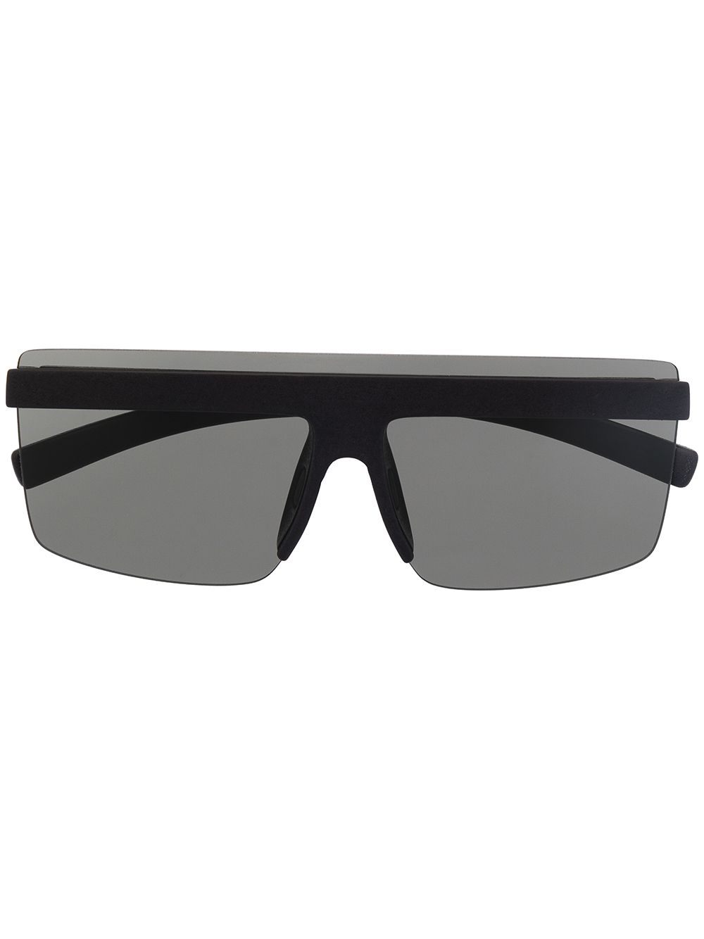 Mykita 有色镜片超大框太阳眼镜 - 黑色