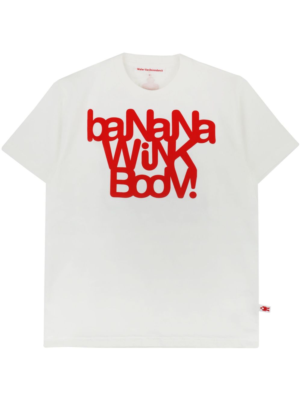 Walter Van Beirendonck Banana Wink Boom T恤 - 白色