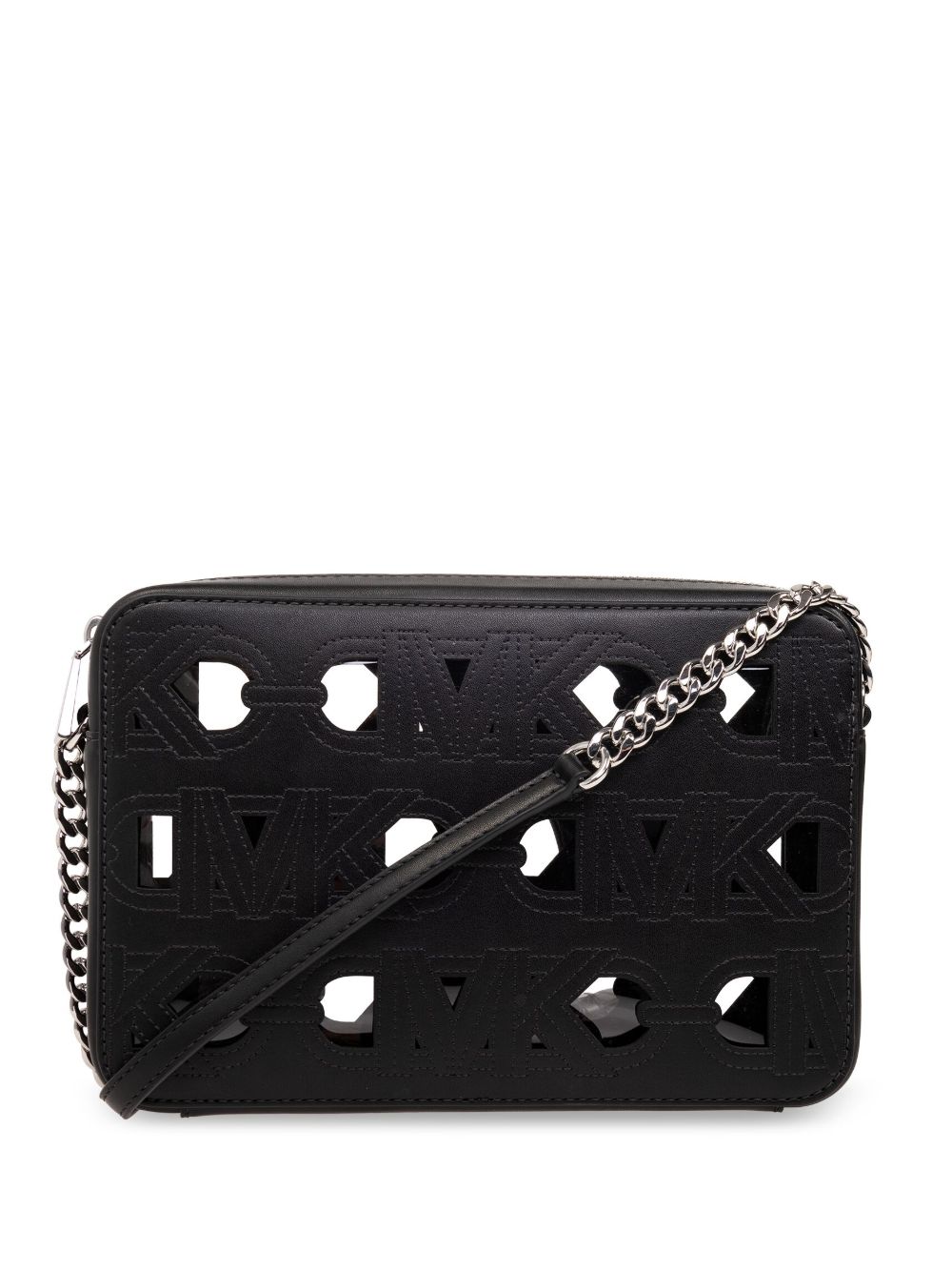 Michael Michael Kors Jet Set 镂空斜挎包 - 黑色