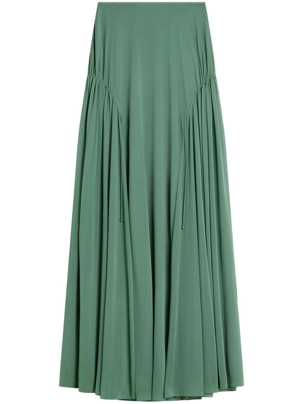 Lanvin jersey maxi skirt - 绿色