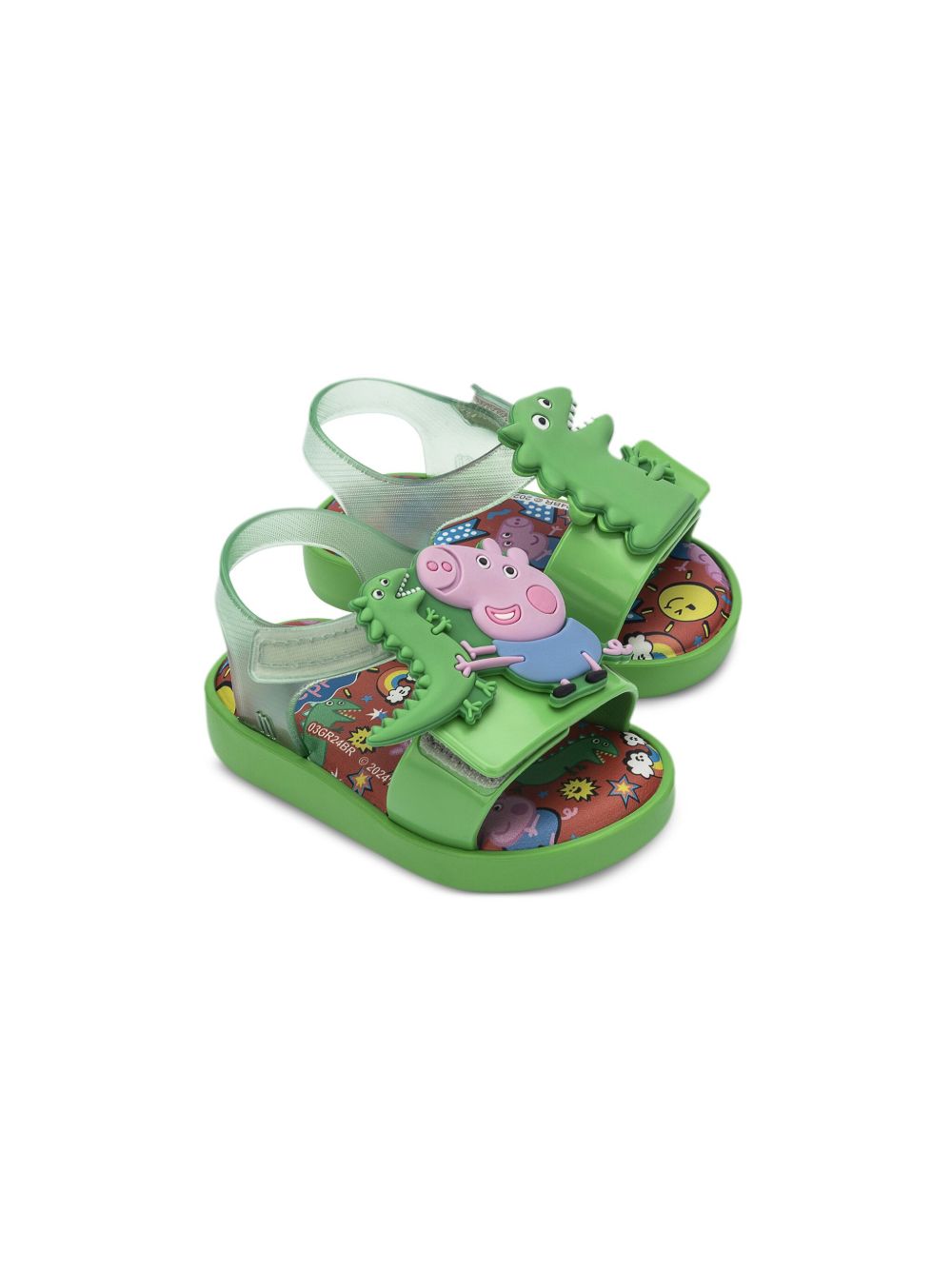 Mini Melissa Jump x Peppa Pig 凉鞋 - 绿色