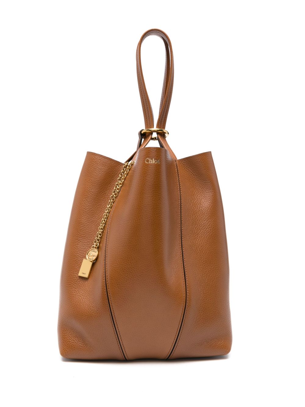 Chloé Spin 中号手提包 - 褐色