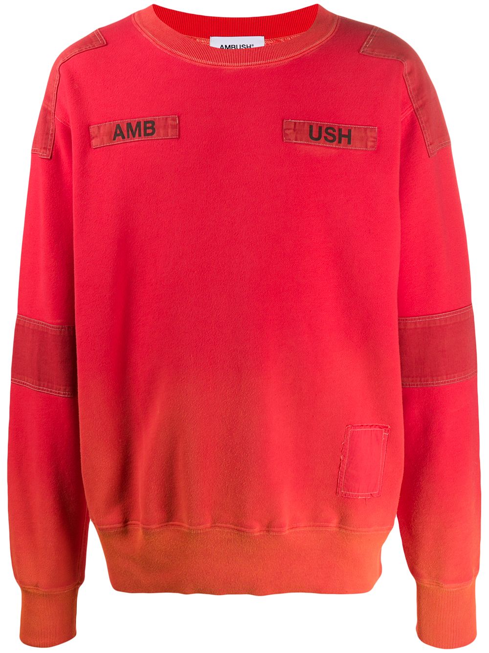 AMBUSH logo缝线套头衫 - 橘色