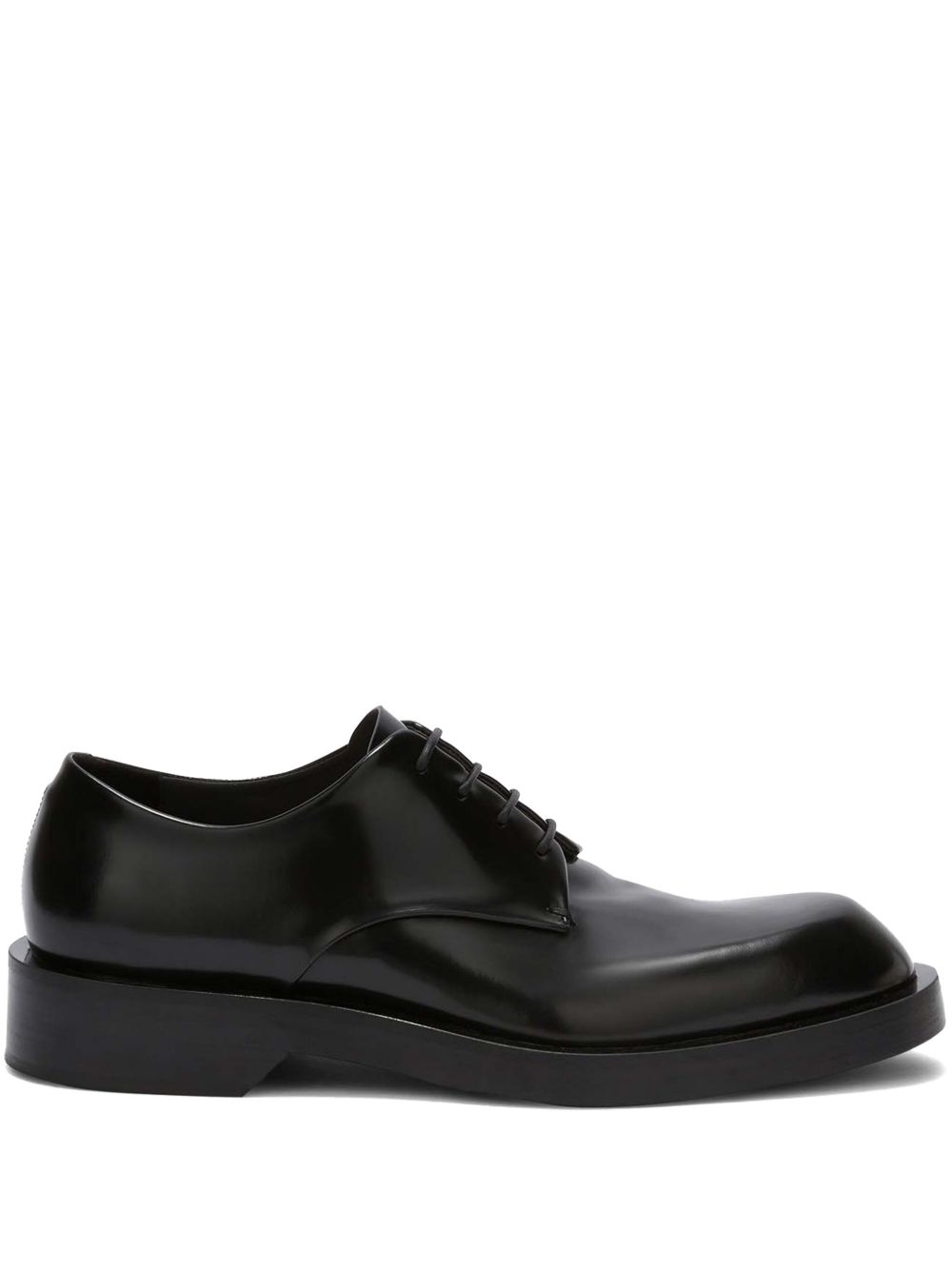 Jil Sander 皮质系带鞋 - 黑色