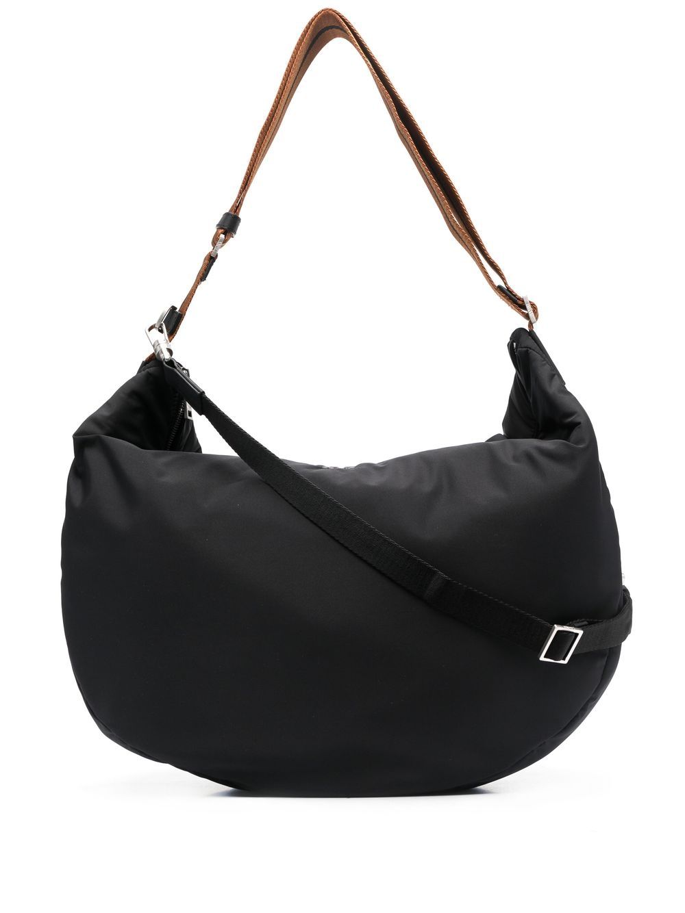 Zegna Tracolla Hobo Panorama 手提包 - 黑色