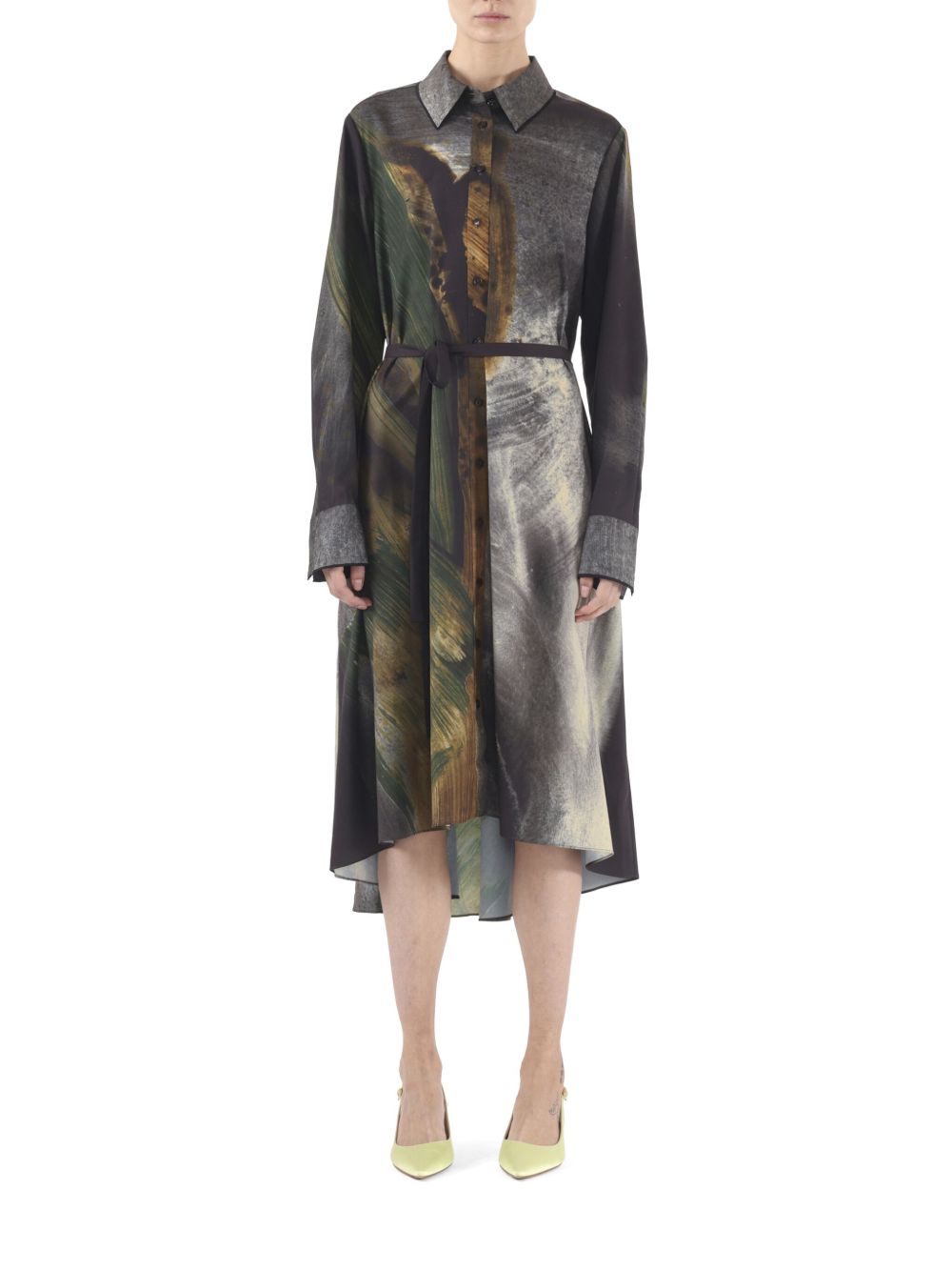 Jason Wu Collection 束腰衬衫裙 - 黑色