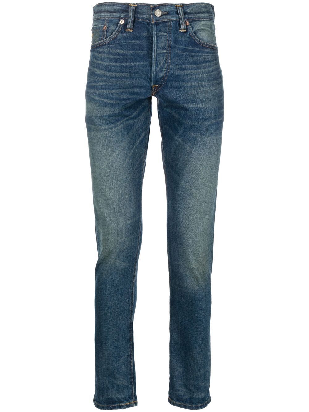 Ralph Lauren RRL 五口袋修身牛仔裤 - 蓝色
