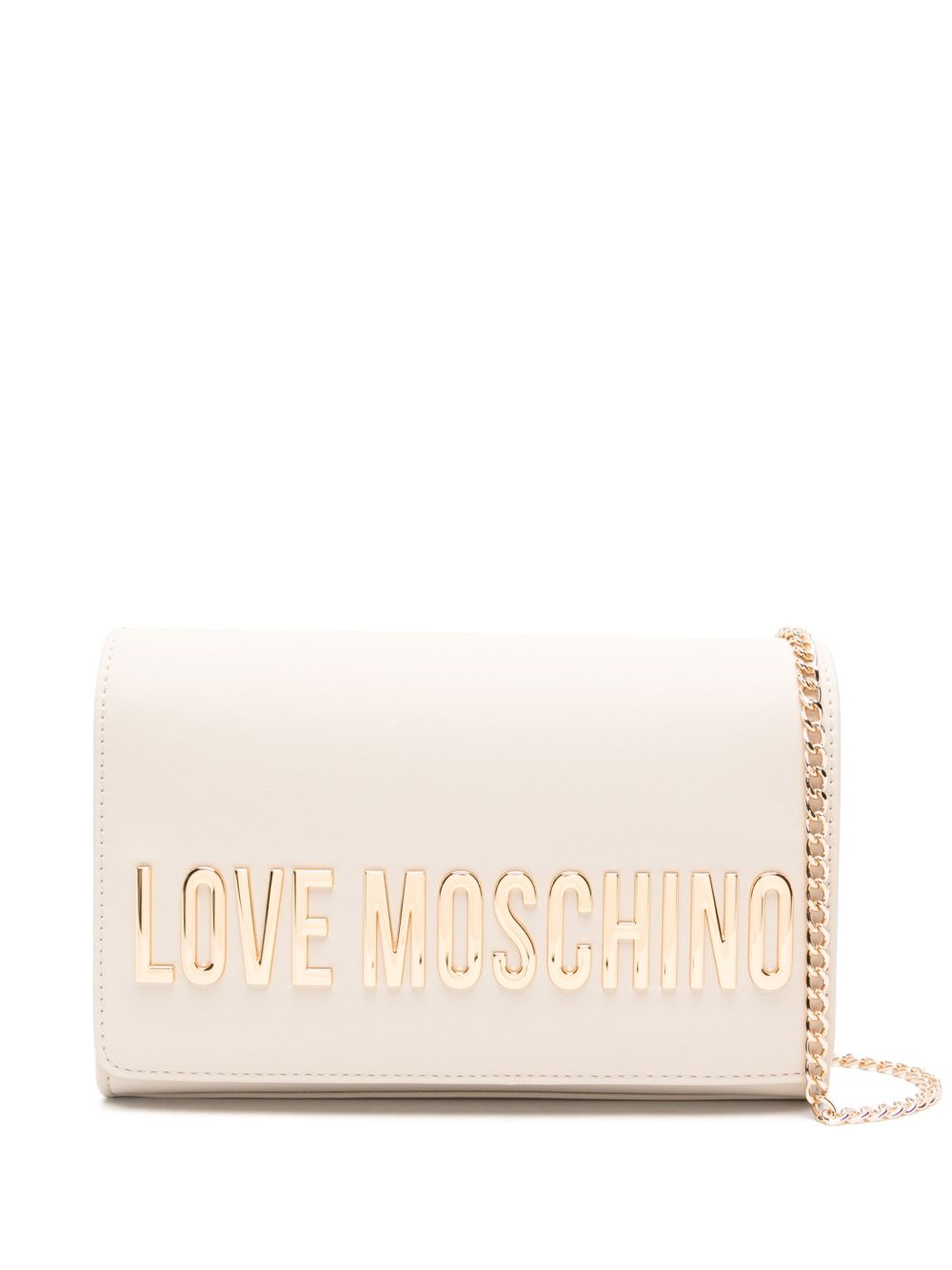 Love Moschino logo字样斜挎包 - 中性色
