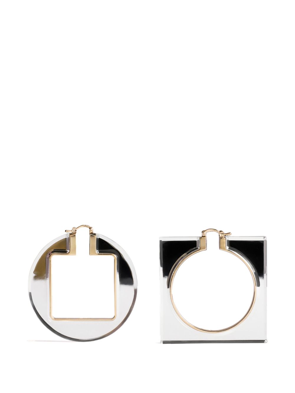 Jacquemus The Rond Carré 圈形耳环 - 银色