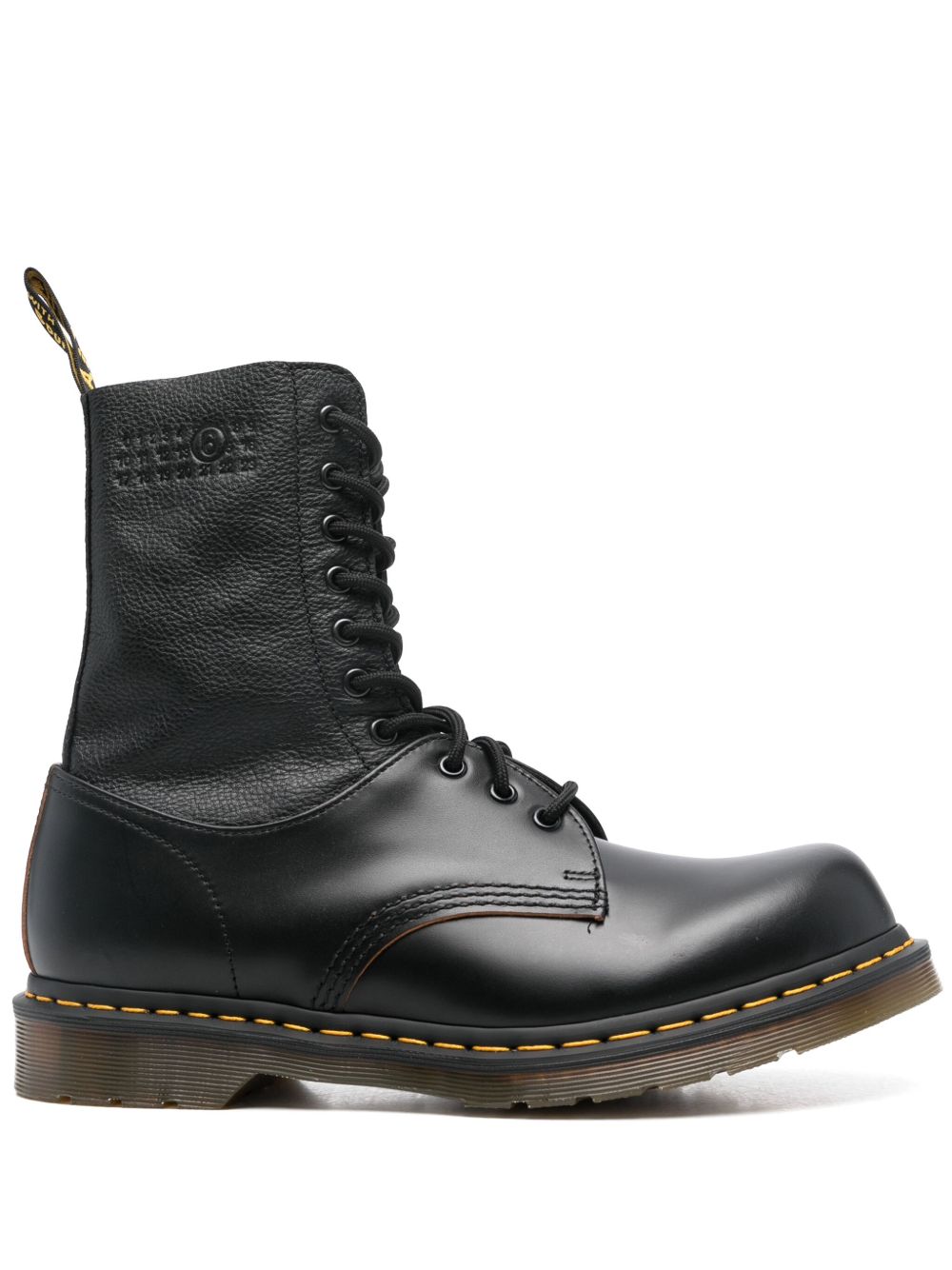 MM6 Maison Margiela x Dr. Martens 皮质短靴 - 黑色