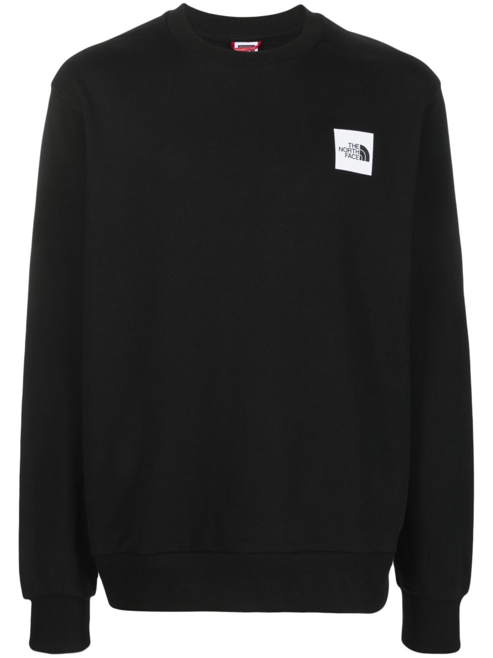 The North Face logo印花棉卫衣 - 黑色