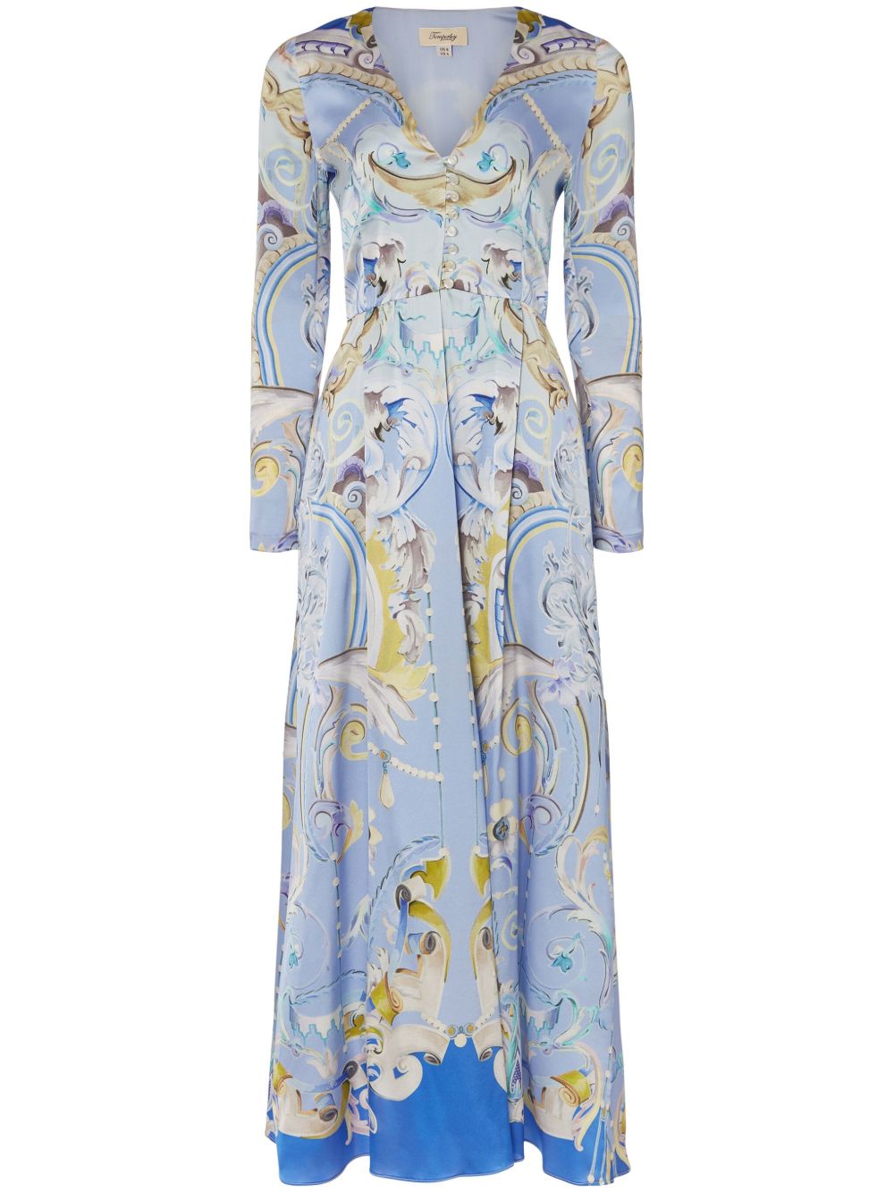 Temperley London Carline 印花外套 - 蓝色