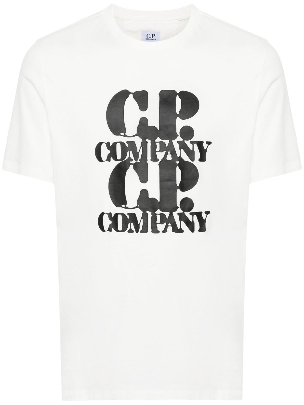 C.P. Company logo印花T恤 - 白色