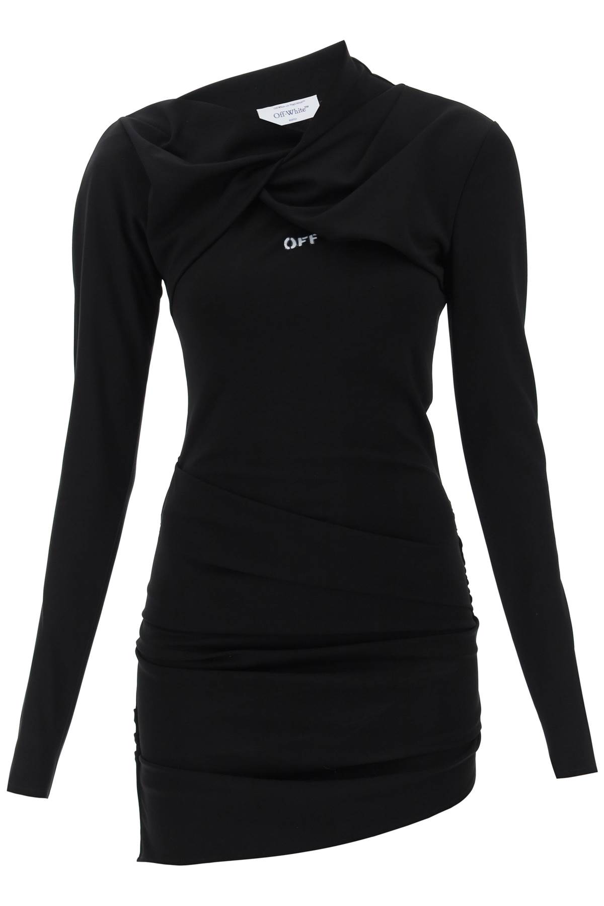 Off-White Black Viscose Mini Dress