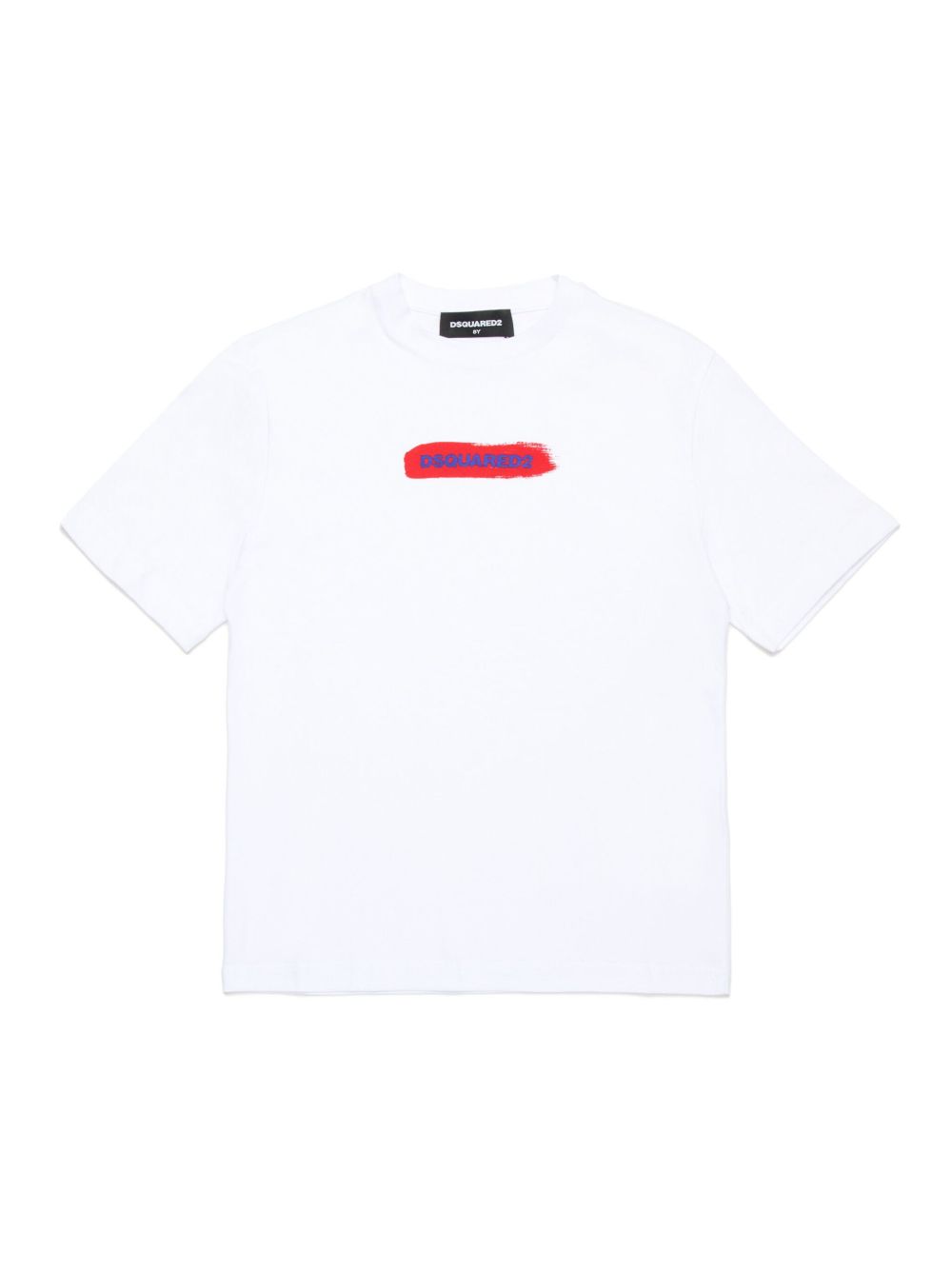DSQUARED2 KIDS logo印花棉T恤 - 白色