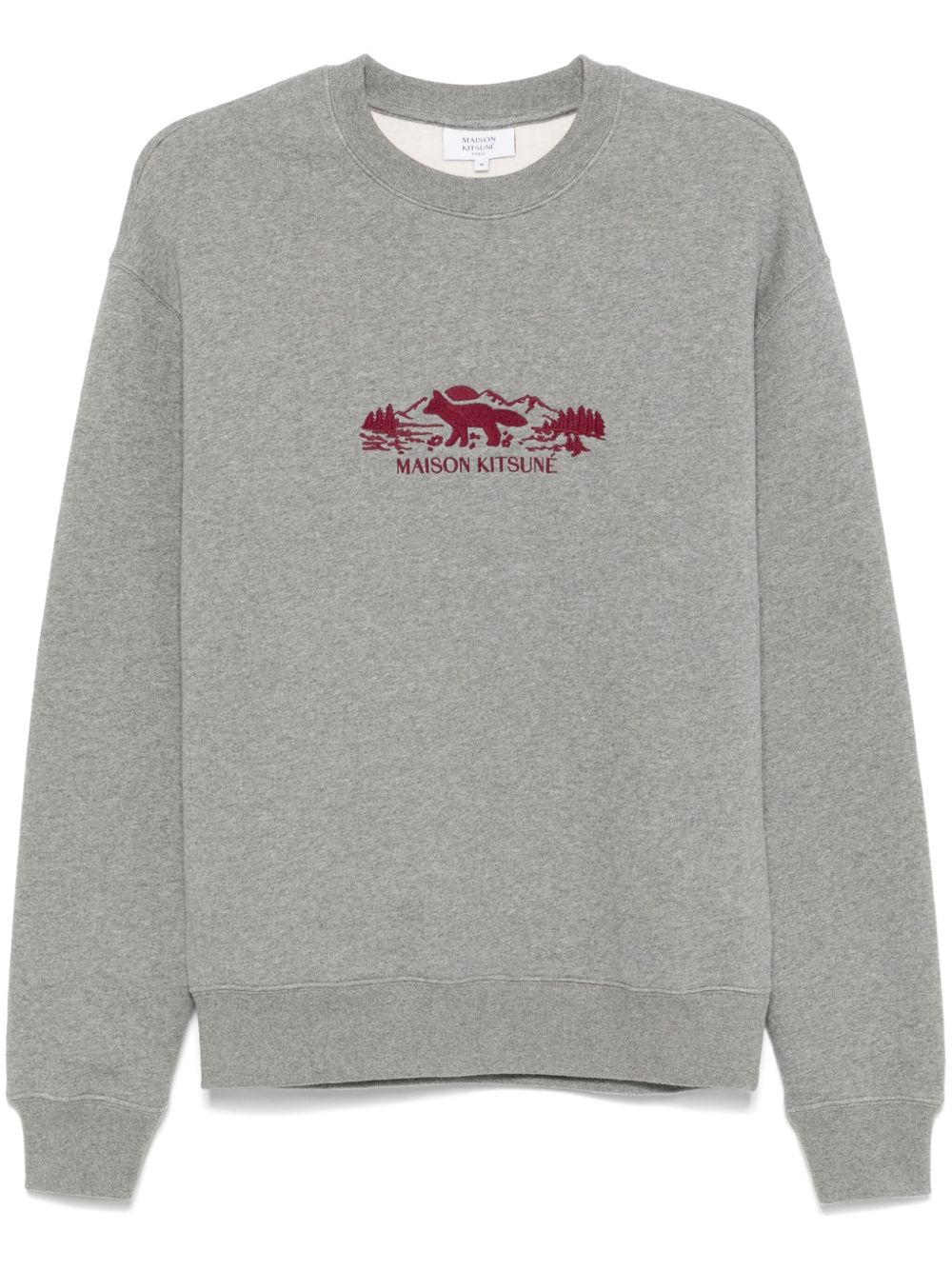 Maison Kitsuné Outdoor Profile Fox 卫衣 - 灰色
