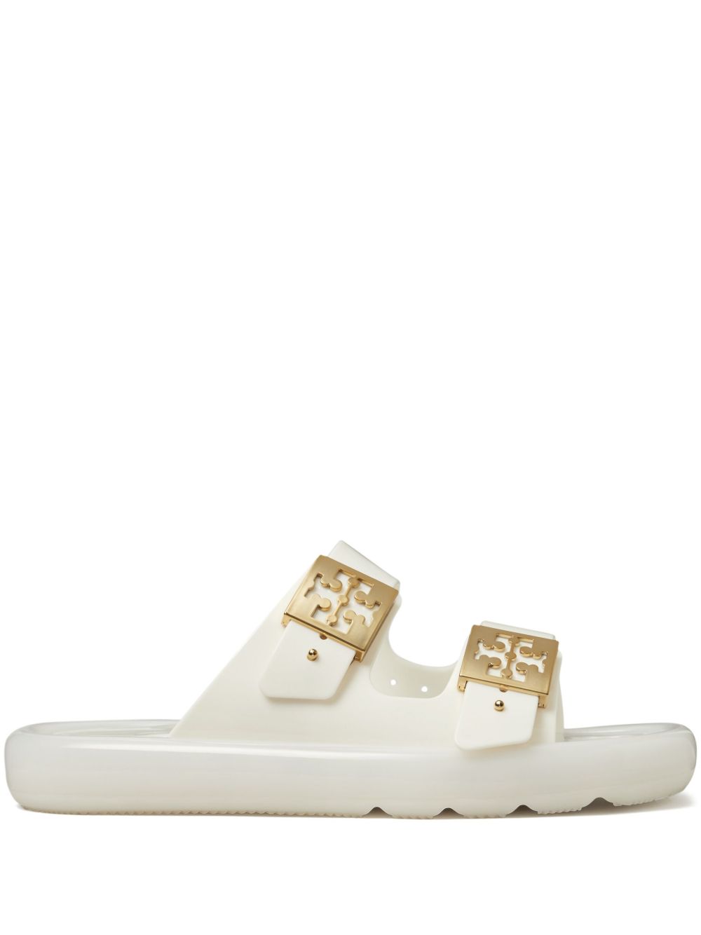 Tory Burch Bubble Jelly 扣环凉鞋 - 白色