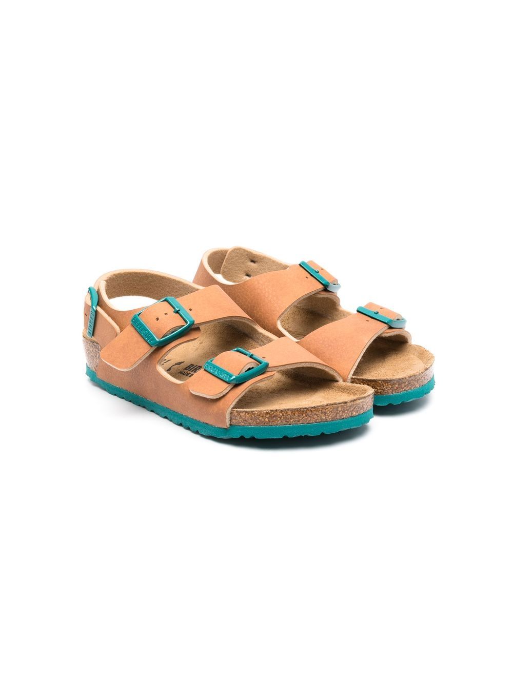 Birkenstock Kids Arizona 扣环凉鞋 - 褐色