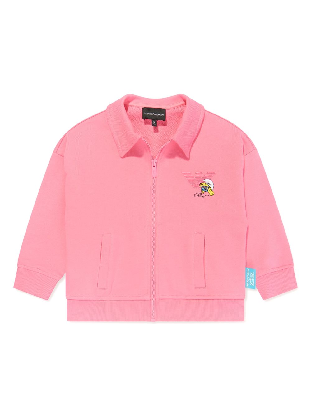 Emporio Armani Kids x The Smurfs 棉卫衣 - 粉色