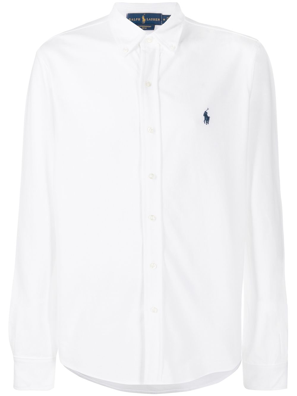 Polo Ralph Lauren logo刺绣衬衫 - 白色