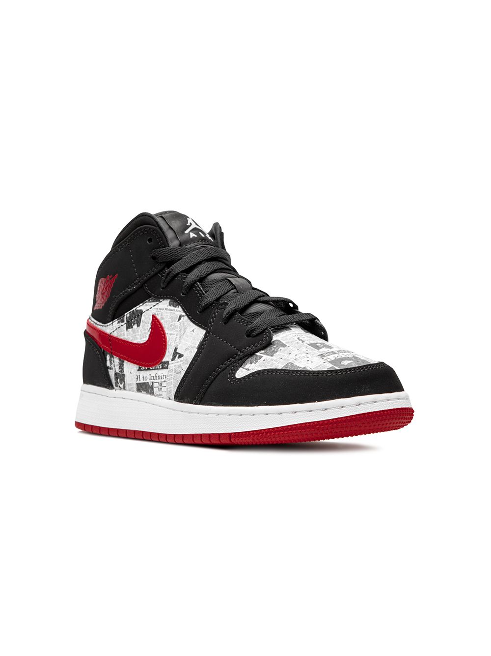 Jordan Kids Air Jordan 1 高帮运动鞋 - 黑色