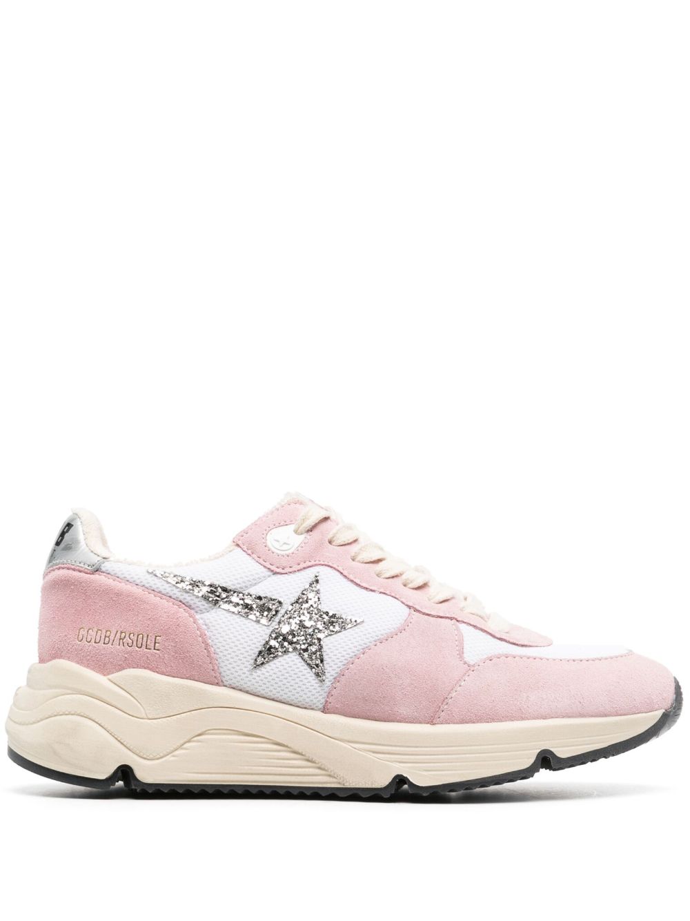 Golden Goose Running-Sole 绒面皮运动鞋 - 粉色