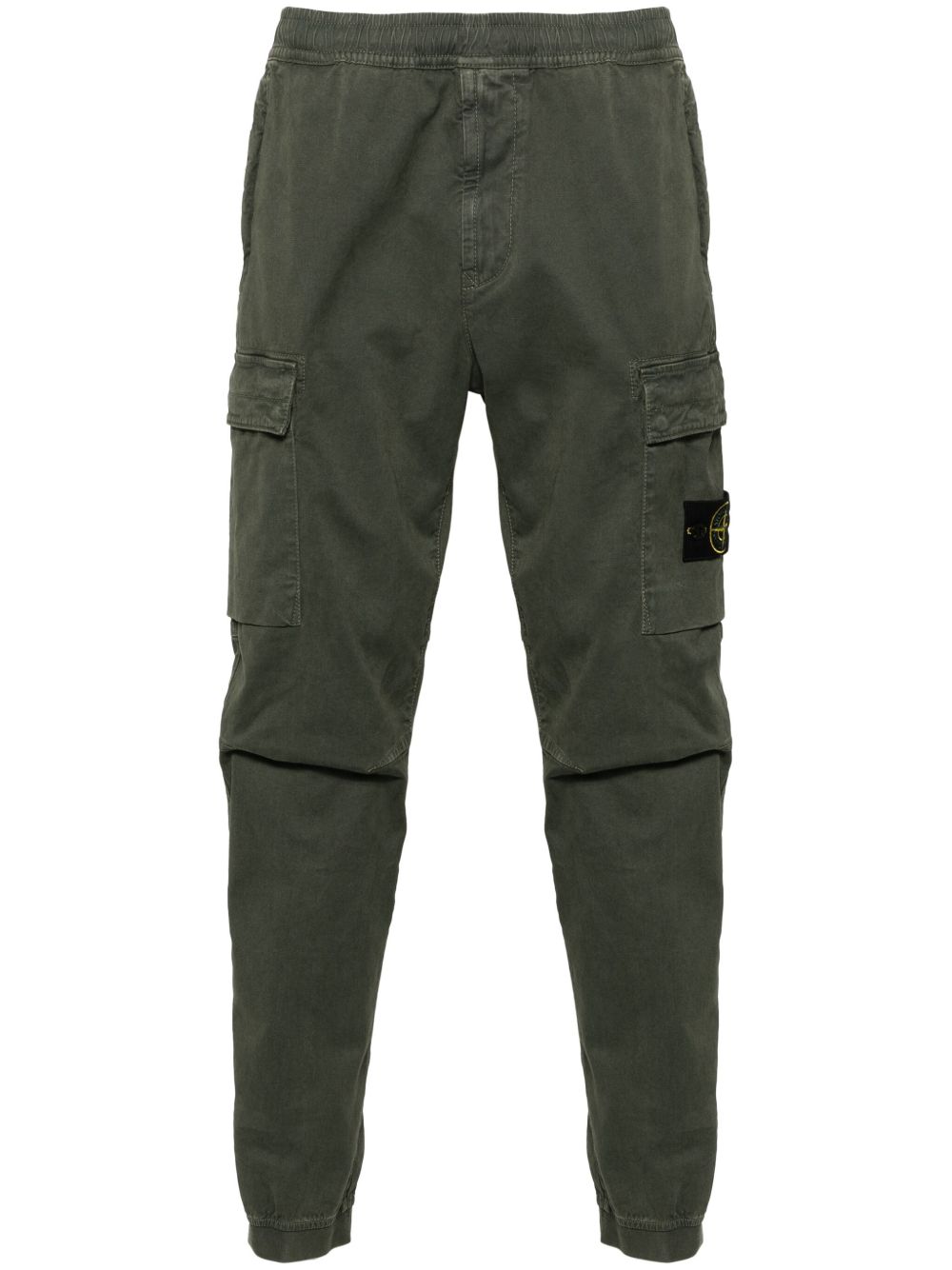 Stone Island 罗盘徽章工装裤 - 绿色