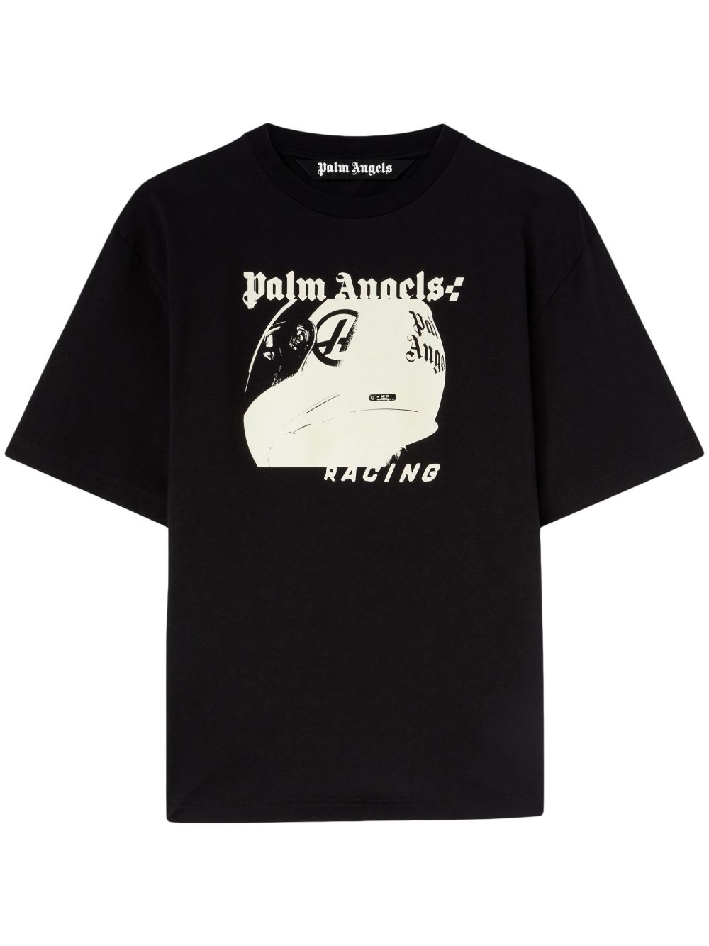 Palm Angels Helmet 棉T恤 - 黑色