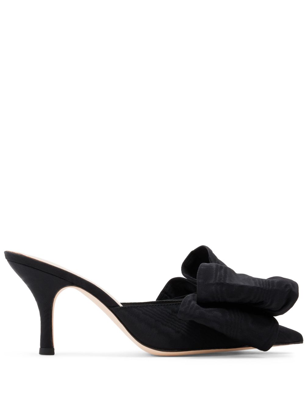 Loeffler Randall Margot 高跟波纹穆勒鞋 - 黑色
