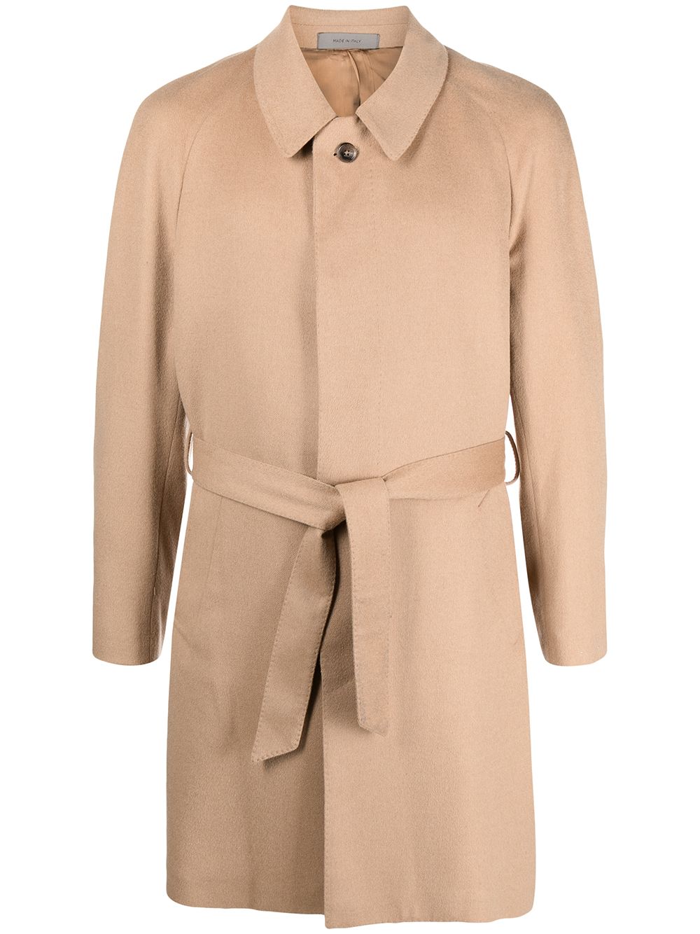 Corneliani 纹理束腰外套 - 中性色