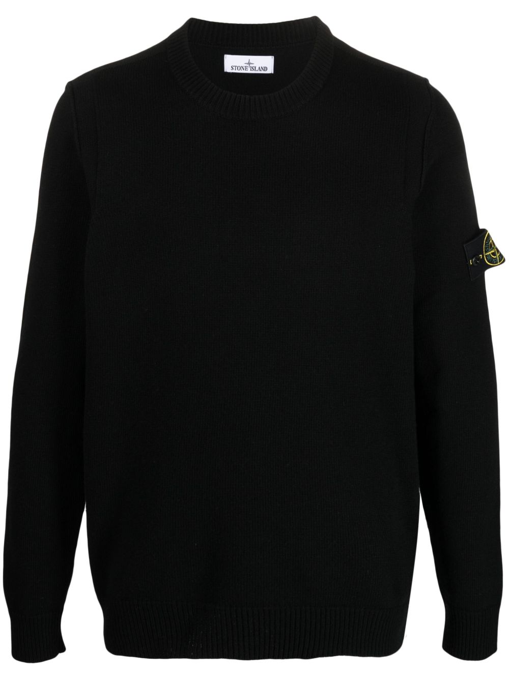 Stone Island 罗盘贴花密织卫衣 - 黑色
