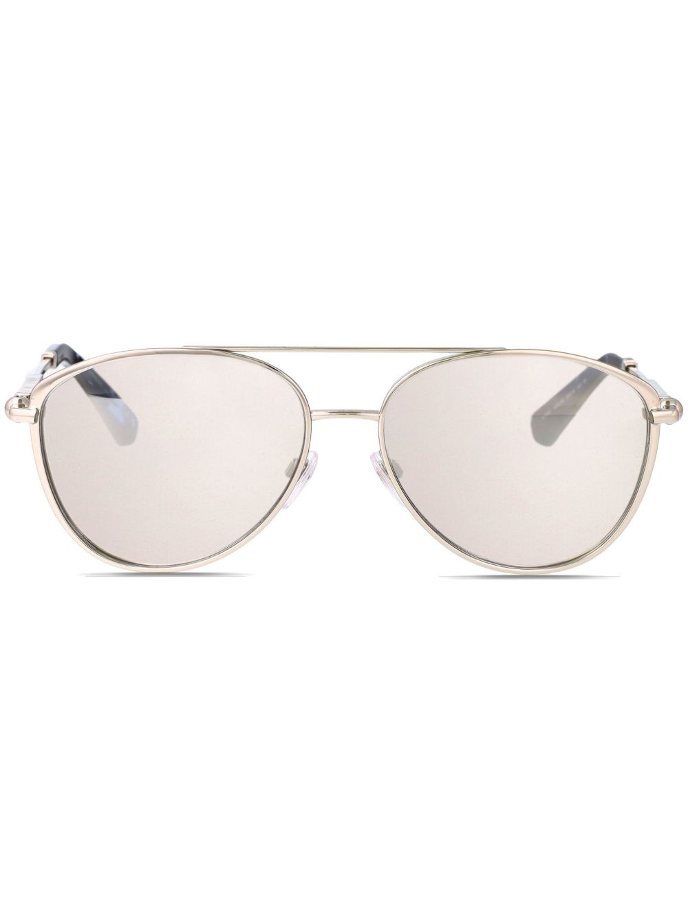 Burberry Eyewear 圆框太阳眼镜 - 银色