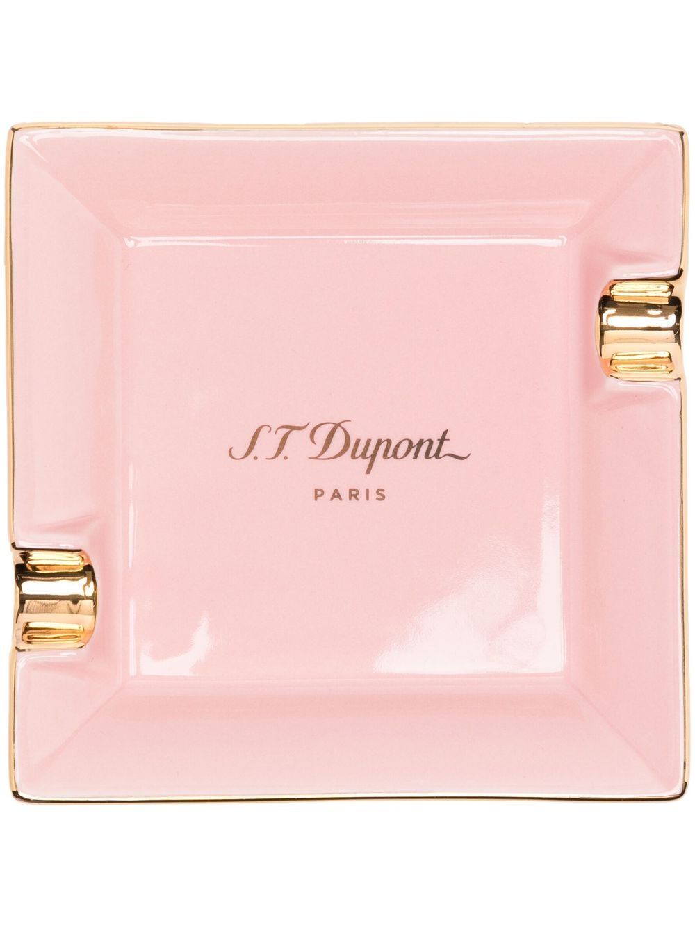 S.T. Dupont 迷你方形烟灰缸 - 粉色