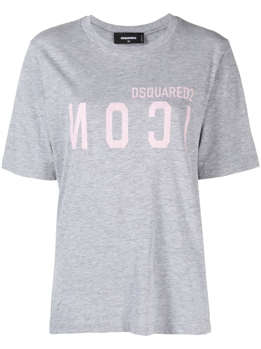 DSQUARED2 Icon logo印花T恤 - 灰色